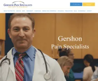 Gershonpain.com(Gershon Pain Specialists) Screenshot