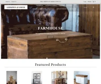 Gershwinandgertie.com(Farmhouse-Style Furniture & Rustic Outdoor Decor) Screenshot