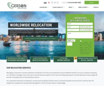 Gersonrelocation.com(We are a specialist provider of international moving and relocation services. Gerson Relocation) Screenshot