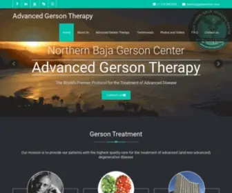 Gersontreatment.com(Gerson Treatment) Screenshot