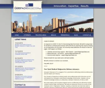 Gerspachlaw.com(New York Medical Malpractice Defense Attorney) Screenshot