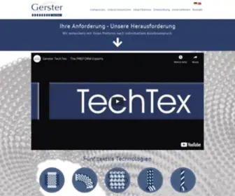 Gerster-Techtex.com(Gerster Techtex) Screenshot