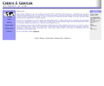 Gertlerlawfirm.com(Los Angeles Immigration Lawyer) Screenshot
