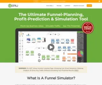 Geru.com(The Marketing Funnel Simulator) Screenshot