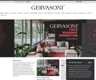 Gervasoni1882.it(Furniture Industry Since 1882) Screenshot
