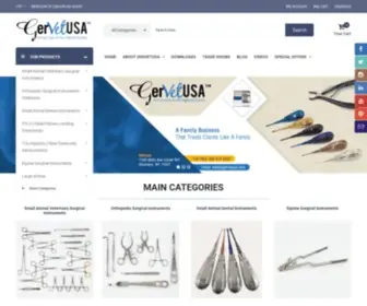 Gervetusa.com(Veterinary Surgical Instruments' Manufacturer and Supplier) Screenshot