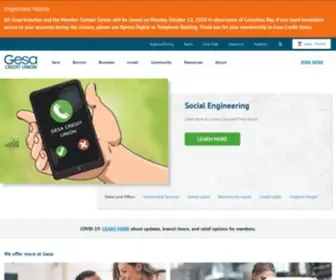 Gesa.com(Washington Credit Union) Screenshot