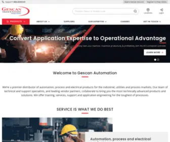 Gescanautomation.com(Division of Sonepar Canada) Screenshot