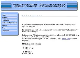 Geschaeftsfuehrerverband.de(Geschäftsführerverträge) Screenshot