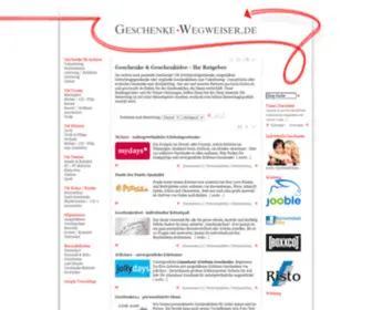 Geschenke-Wegweiser.de(Geschenke Wegweiser) Screenshot