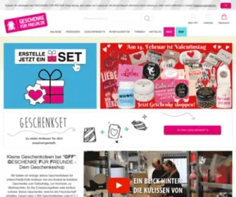 Geschenkefuerfreunde.de(Die neuesten Geschenketrends bei GFF) Screenshot