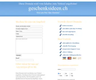 Geschenksideen.ch(Die) Screenshot