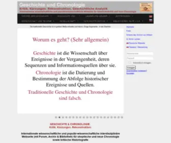 Geschichte-Chronologie.de(Startseite) Screenshot