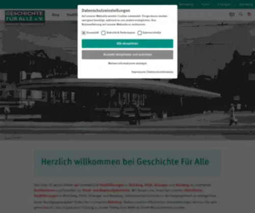 Geschichte-Fuer-Alle.de(Startseite) Screenshot