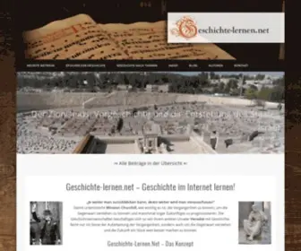 Geschichte-Lernen.net(Geschichte online lernen) Screenshot