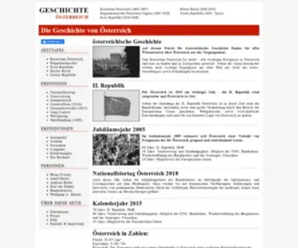 Geschichte-Oesterreich.com(Geschichte Österreich) Screenshot