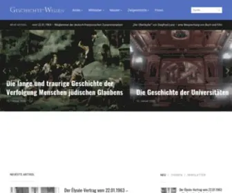 Geschichte-Wissen.de(Startseite) Screenshot