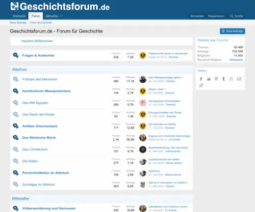 Geschichtsforum.de(Geschichtsbücher) Screenshot