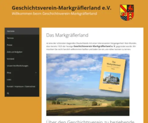 Geschichtsverein-Markgraeflerland.de(Geschichtsverein-Markgräflerland e.V) Screenshot