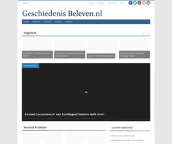 Geschiedenisbeleven.nl(Geschiedenis Beleven) Screenshot