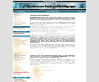 Geschlossener-Fonds.net(Geschlossener Fonds) Screenshot