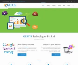 Gescis.com(SEO, SMO, Web Development, ERP Systems & Apps) Screenshot