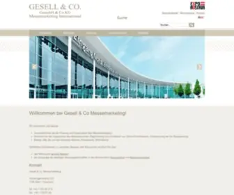 Gesell.com(Willkommen bei Gesell & Co Messemarketing) Screenshot