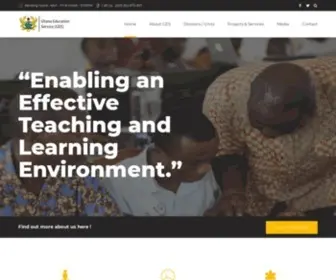 Ges.gov.gh(Ghana Education Service) Screenshot