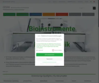 Gesim.de(GeSiM Bioinstruments and Microfluidics) Screenshot