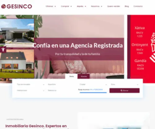 Gesinco.es(Inmobiliaria Gesinco) Screenshot