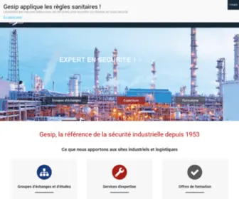 Gesip.com(Expert sécurité industrielle et formation incendie) Screenshot