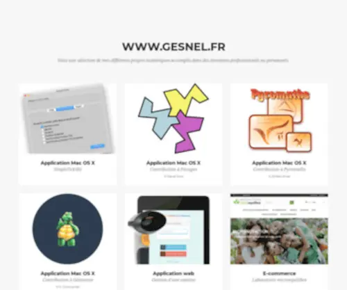 Gesnel.fr(L&apos;objectif du site est de favoriser l&apos;adoption de GNU Linux) Screenshot