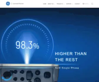 Gesolarinverter.com(GE Solar: Intelligent Solar Inverter) Screenshot