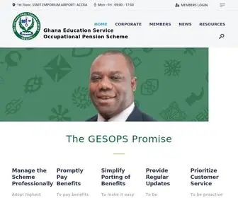 Gespensions.com.gh(GESOPS) Screenshot