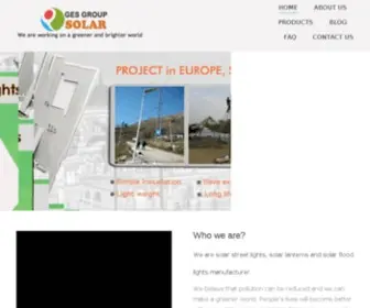 Gessolartech.com(Your solar street light manufacturer) Screenshot