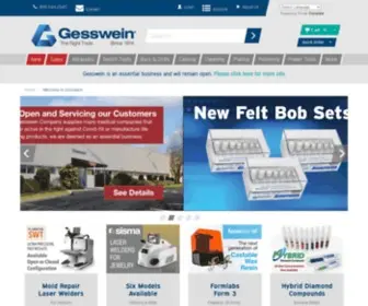 Gesswein.com(Precision Tools & Equipment) Screenshot