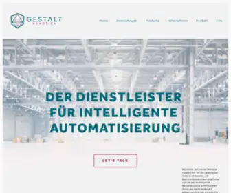 Gestalt-Robotics.com(Gestalt Robotics) Screenshot
