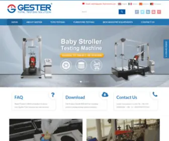 Gestertester.com(Children Products Testing Machine) Screenshot