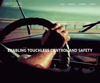 Gestigon.com(Human Centric Software & Natural User Interfaces by gestigon) Screenshot