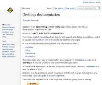 Gestinux.net(Gestinux Wiki) Screenshot