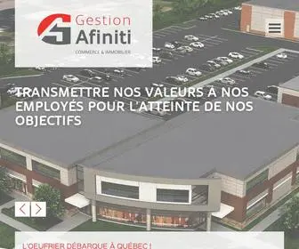 Gestionafiniti.ca(Gestion immobilière et commercial) Screenshot