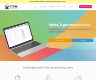 Gestionalehydra.com(Hydra è un software gestionale online per aziende e associazioni) Screenshot