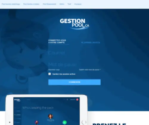 Gestionpool.ca(Pool de hockey) Screenshot