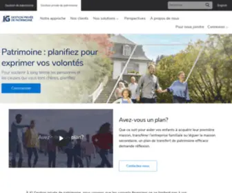Gestionpriveegi.com(IG Gestion privée de patrimoine) Screenshot