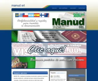 Gestoriamanu.com(MANUD SRL) Screenshot