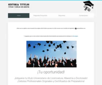 Gestoriatitulos.com(Gestoría Títulos) Screenshot