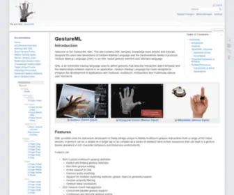 Gestureml.org(Gesture authoring) Screenshot