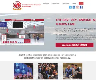 Gestweb.org(Join the largest global embolization initiative since 2007) Screenshot