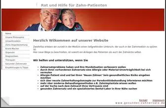 Gesunder-Zahnersatz.de(Rat und Hilfe für Zahn) Screenshot