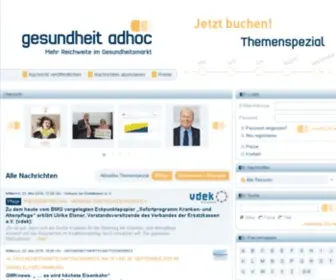 Gesundheit-Adhoc.de(GESUNDHEIT ADHOC) Screenshot